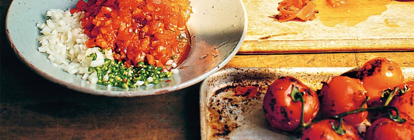 Flavors: Spicy Mashed Tomatoes (Tomato Bhorta)