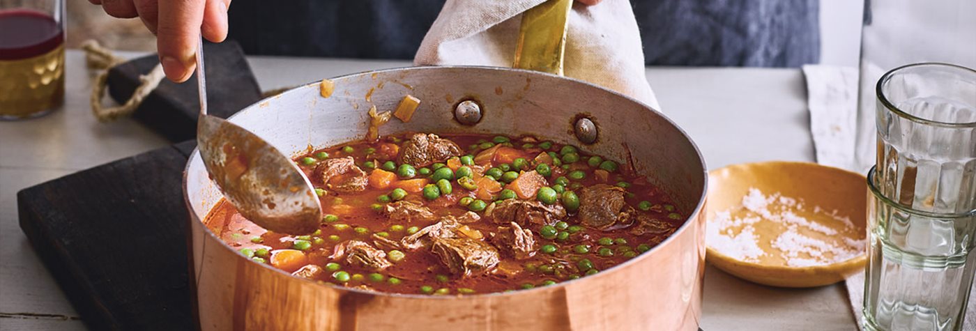 Flavors: Beef Stew with Green Peas (Bazela bil roz)