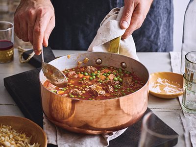 Flavors: Beef Stew with Green Peas (Bazela bil roz)