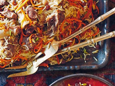Flavors: Rice with Carrots and Raisins (Kabuli Palaw)