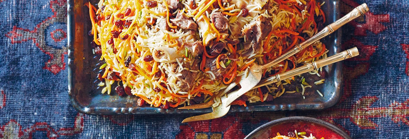 Flavors: Rice with Carrots and Raisins (Kabuli Palaw)