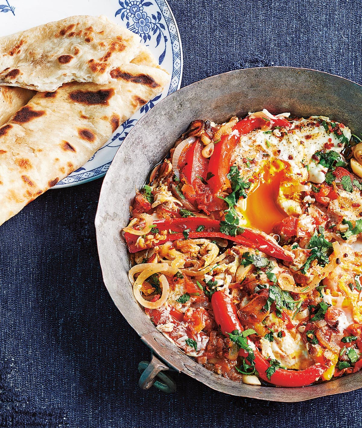 Afghan Breakfast Eggs (Tokhme Banjanromi)