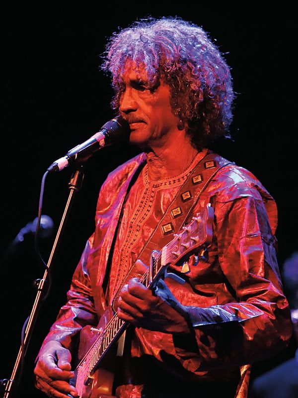 Founder, lead guitarist and vocalist Ibrahim Ag Alhabib combined influences from Western blues-rock with Tuareg and northwest African traditions to inspire Tinariwen’s uniquely hypnotic, melodic tangles of guitar blues. 