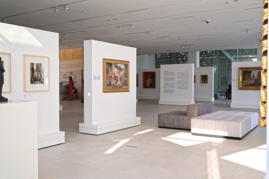 Bassam Freiha Art Foundation in Abu Dhabi, UAE, displays “Echoes of the Orient.” 