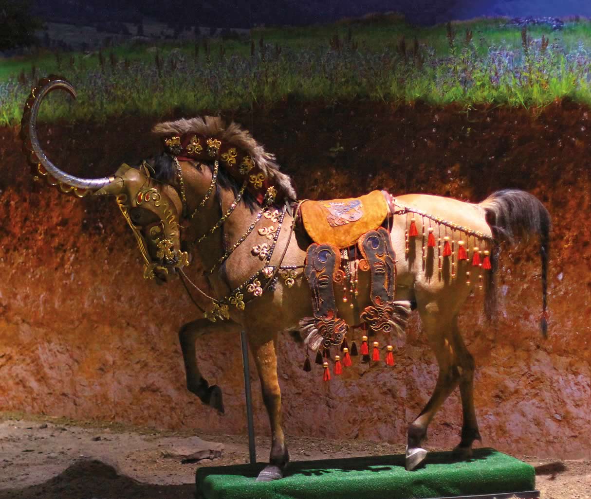 One of the 13 horses found at Berel’ Kurgan ii in the Altai Mountains in East Kazakhstan.