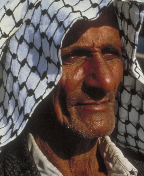 The timeless face of an elderly village man.