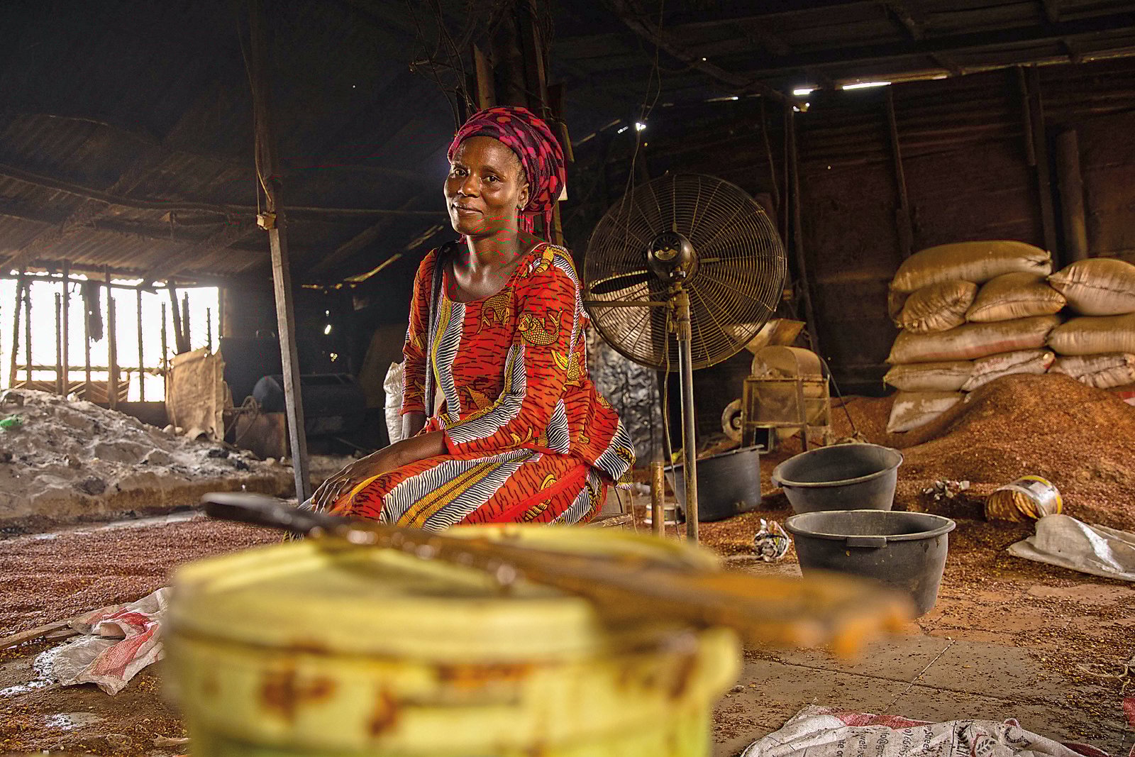 Adama Ceesay, 20, started her own business, Adama’s Processing Center, through Gambia’s EU-backed Youth Empowerment Project (YEP), which gave her access to loans to acquire a press for making groundnut oil and a paste-making machine for peanut butter. Beyond the regular local customers she serves, Ceesay has her eyes set beyond Gambia: “I sell them on Facebook, but I need help to sell more online.”