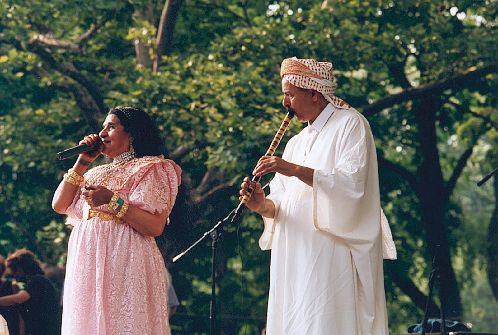 After decades of fame in Algeria and across North Africa, Remitti toured Europe and Asia. Her New York performance, right, was sponsored by the French government as part of “Vive La World,” an annual showcase for world-music acts.