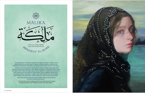 Over the years, contributor Tom Verde has introduced AramcoWorld readers to impactful characters from across history. His 2021 series “Malika” (“Queens”) presented six historical female leaders of Muslim dynasties, empires and caliphates, and he is now expanding his research into a book.