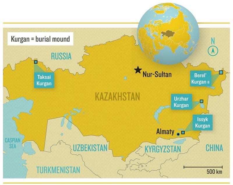 Map of Kazakhstan